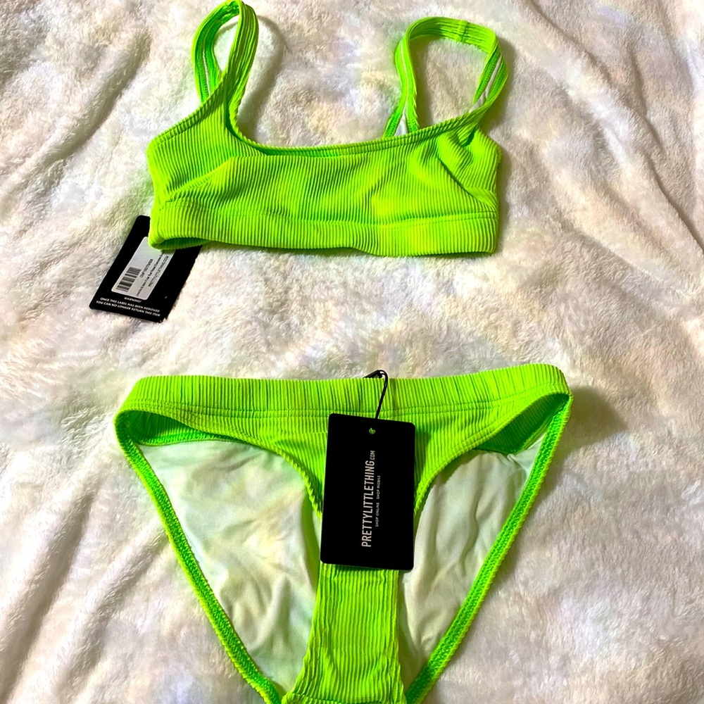 Neon green bikini